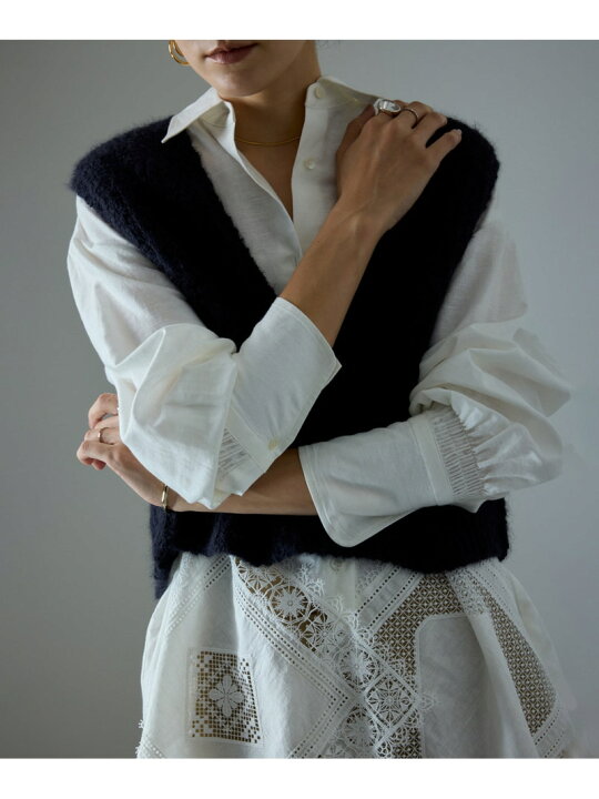 楽天市場】【SALE／60%OFF】ヘムクロスレースシャツ SALON adam et 