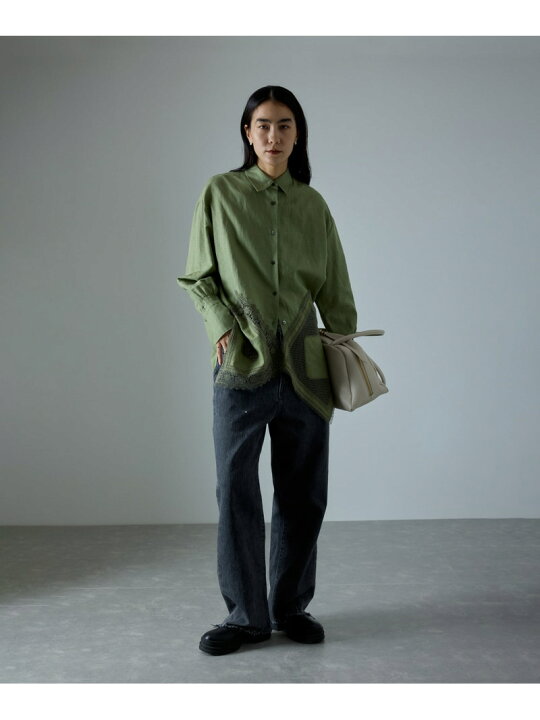 楽天市場】【SALE／60%OFF】ヘムクロスレースシャツ SALON adam et 