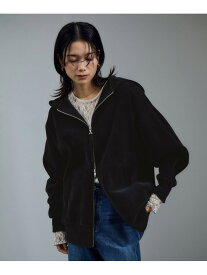 ジップパーカー-CreamyCotton /クリーミーコットン- SALON adam et rope' サロン アダム エ ロペ トップス パーカー・フーディー ブラック ブラウン ホワイト【先行予約】*【送料無料】[Rakuten Fashion]