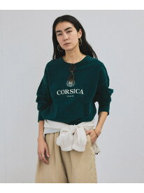 【SALE／30%OFF】刺繍ロゴスウェット -CreamyCotton /クリーミーコットン- SALON adam et rope' サロン アダム エ ロペ トップス スウェット・トレーナー ホワイト ブラック グリーン【RBA_E】【送料無料】[Rakuten Fashion]