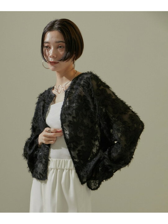 楽天市場】【WEB限定】2WAYシアーフリンジジャカードブラウス SALON 