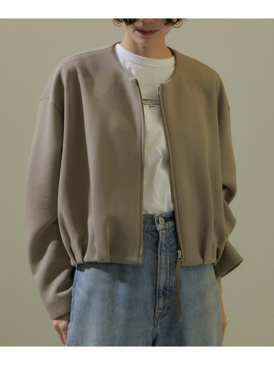 楽天市場】【SALE／60%OFF】[24SS]クロップドコクーンブルゾン【洗える 