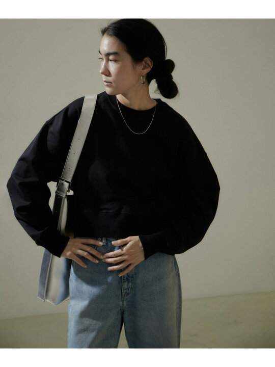 楽天市場】【SALE／40%OFF】フォルムクロップドスウェットプルオーバー 