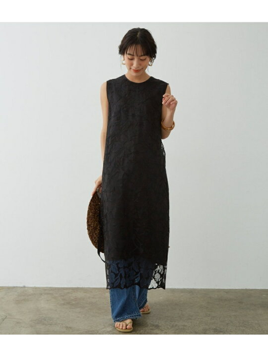 楽天市場】【SALE／50%OFF】チュールフラワーレースノースリーブ 