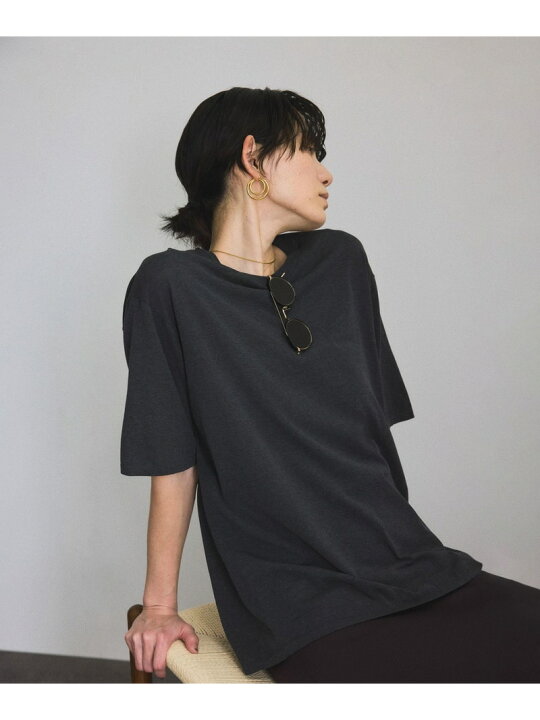 楽天市場】【SALE／50%OFF】ハイツイストコットンニットTシャツ SALON 
