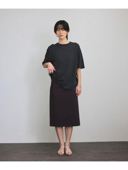 楽天市場】【SALE／50%OFF】ハイツイストコットンニットTシャツ SALON 