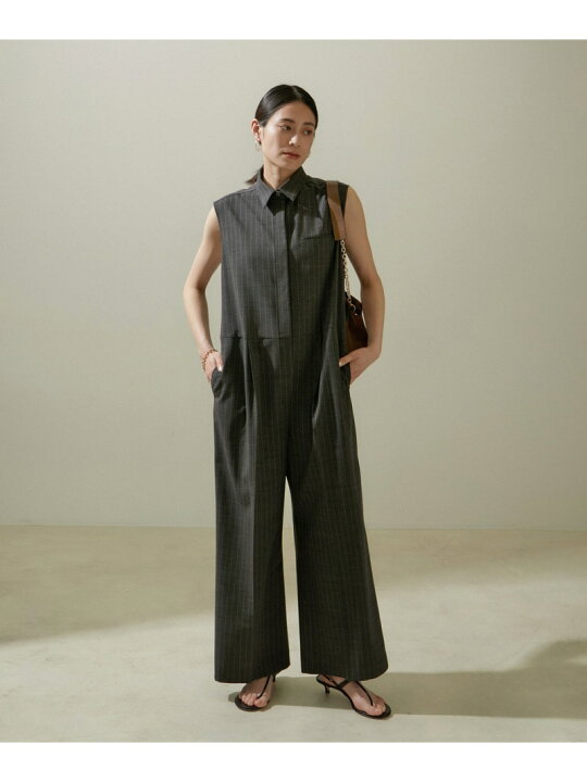 楽天市場】【SALE／50%OFF】ノースリーブジャンプスーツ 無地 