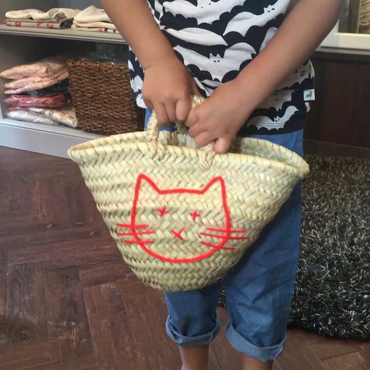 楽天市場】original marrakech かごバッグ ねこ キャット かご 収納 