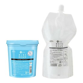 アレスカラー ブルーブリーチ 500g & ホワイトオキシ6% 1000mL 業務用 脱色剤 セット サロン専売品 送料無料