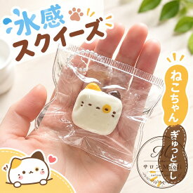 スクイーズ玩具 猫 ミニサイズ 水感スクイーズ 収納バッグ付き ボールチェーン付き ねこ ぷにぷに 手触り 触感おもちゃ ストレス解消 癒し リラックス デスク 置物 携帯便利 かわいい 猫モチーフ 握るおもちゃ 子供 大人 兼用 プチギフト