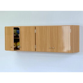 鏡面扉　吊り戸棚　幅120L(奥行30)吊戸棚　吊り棚　吊棚　洗面所収納　トイレ収納完成品　日本製　送料無料