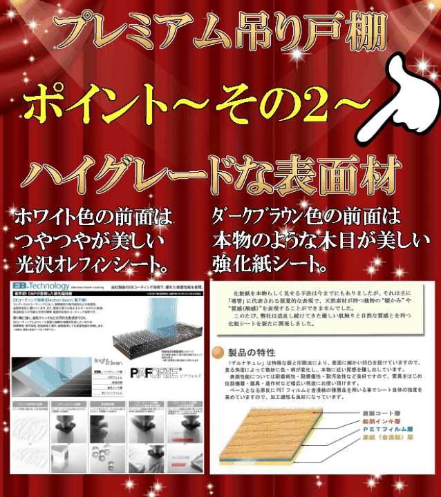 【のり】 プレミアム吊戸棚 富山サロン 日本製 のり】 プレミアム吊戸棚 富山サロン 日本製 楽天市場