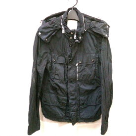 【今だけ値下げ】おしゃれ!カッコいい!!【モンクレール】【レア物】みんなからの注目!!【MONCLER】ブルゾン【濃紺】フード取り外し可【美品】早い者勝ち!!【春秋物】　Aランク　送料無料 ダブル釦ポケ