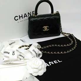 【今だけ値下げ！】【新品】パリ本店より新入荷!! 早い者勝ち! シャネル マトラッセ ココハンドル ミニミニ トップハンドル フラップ バッグ 黒 　新作【2025SS】皆からの注目の的【稀少品】フランスで当社スタッフが購入した安心で本物の新品!　キャビアスキン 黒 AP4244