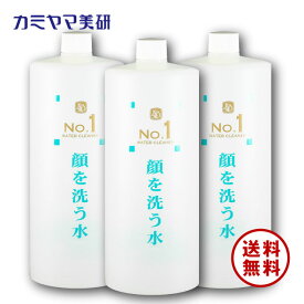 【在庫あり】No.1・顔を洗う水・ウォータークリーナー・1000ml（3本セット）【カミヤマ美研】