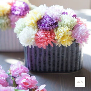 【残り僅か】 ひな祭り アレンジ 〜 彩りひなあられ 〜 枯れない 高級 フラワー アレンジメント 造花 マム 菊 女の子 自宅用 ギフト プレゼント おしゃれ インテリア 高品質 贈り物 お花 花