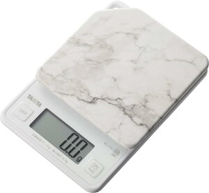 タニタ クッキングスケール キッチン はかり 料理 デジタル 1kg 0.5g単位 1秒起動 1秒計測 ストーンホワイト KJ-114 SWH すぐにピタッとはかれる