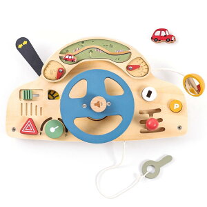 let's make ビジーボード ハンドル 知育玩具 車 木製 指先遊びたくさん モンテッソーリ 1歳 2歳 3歳 子供 女の子 男の子 木のおもちゃ 早期開発 誕生日プレゼント