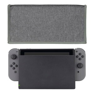 PlayVital Nintendo Switch & Switch有機elモデルに対応用ナイロン製ダストカバー、柔らかくてきれいなダストカバー、傷と水を防ぐカバースリーブ【グレー】