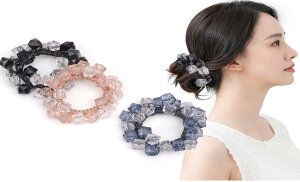 BIANHUAN ヘアゴム シュシュ ヘアポニー パール バブル シンプル ヘアアクセサリー レディース 3本セット 大人 大人っぽい カジュアル 小物 ファッション おしゃれ かわいい ギフト