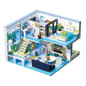 Hallisun ブロックセット 建物 組み立て ねこ 部屋模型 立体パズル おもちゃ ミニチュアハウス ミニサイズ レンガブリック 大人 子供 向け 男の子女の子8歳+ クリスマス 入学 お祝い こどもの日