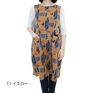 【AtsukoMatano】 アツコ マタノビッグバード 背付き エプロン またの あつこ ねこ 黒猫 保育士 保母 ブランド キッチン