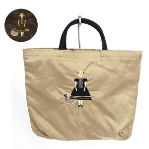 【Atsuko Matano】アツコ マタノ 刺しゅう 手さげ バッグ〈1点までメール便OK〉 ブランド かわいい