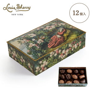 12 Piece Bower of Roses 12 oE[Iu[[Y e 170g CXVF[ fUCi[Y Louis Sherry New York Premium Chocolate DESIGNERS TIN COLLECTION v~A  `R[g v[g M