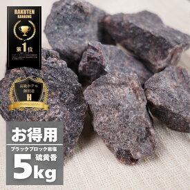 【限定10％OFFクーポン！ポイント5倍！】岩塩【硫黄香・食用不可】 ヒマラヤ岩塩 ブラックブロック 5kg オマケ付き バスソルト ソルティースマイル【送料無料】【ラミジップ/スプーン/オーガンジーポーチ付き】
