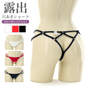 【メール便送料無料】ラポーム La-Pomme ラ・ポーム セクシー ランジェリー ショーツ パンツ 勝負下着 過激 プレイスーツ ルームウェア ハロウィン コスプレ sexy 日本製 Tバック 紐 オープンクロッチ 股割れ 全3色 M 221012
