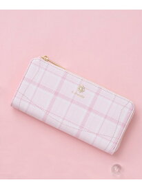 チェックビジュー長財布 & chouette アンドシュエット 財布・ポーチ・ケース 財布 ピンク パープル【送料無料】[Rakuten Fashion]