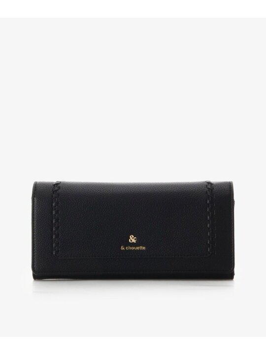 楽天市場】【SALE／50%OFF】かがりステッチ かぶせ長財布 & chouette 
