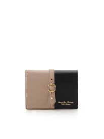 バイカラーフロントベルト 二つ折り財布 Samantha Thavasa Petit Choice サマンサタバサプチチョイス 財布・ポーチ・ケース 財布 グレー ブラック ピンク グリーン ブルー【送料無料】[Rakuten Fashion]