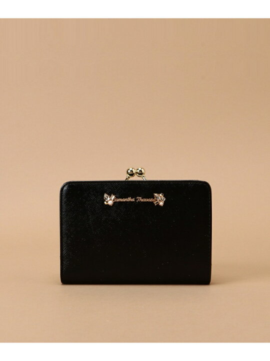 楽天市場】ラメレザービジュー 口金折財布 Samantha Thavasa サマンサ  
