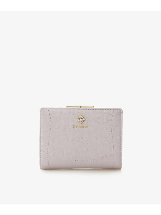 SALE 30 OFF ビジュー口金二つ折り財布 chouette アンドシュエット 財布・ポーチ・ケース 財布 ピンク レッド グレー イエロー グリーン パープル RBA E 送料無料 Rakuten Fashion Samantha Thavasa サマンサタバサ