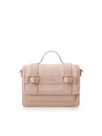 レースハートベルトサッチェルショルダーバッグ SAMANTHAVEGA サマンサ ベガ バッグ ショルダーバッグ ブラック ピンク【送料無料】[Rakuten Fashion]