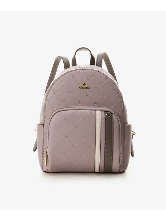 楽天市場】【SALE／50%OFF】型押しモノグラム リュック & chouette 