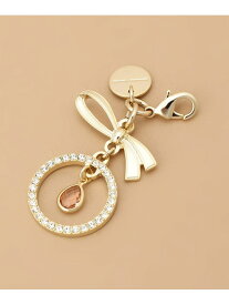 ビジューリング リボンファスナーチャーム Samantha Thavasa サマンサタバサ ファッション雑貨 チャーム・キーチェーン ピンク パープル[Rakuten Fashion]