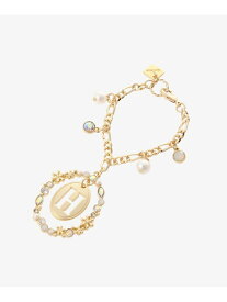 【SALE／50%OFF】オーバルフラワーイニシャルバッグチャーム(H) & chouette アンドシュエット ファッション雑貨 チャーム・キーチェーン ゴールド【RBA_E】[Rakuten Fashion]