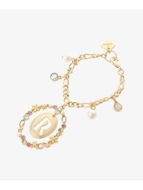 【SALE／50%OFF】オーバルフラワーイニシャルバッグチャーム(R) & chouette アンドシュエット ファッション雑貨 チャーム・キーチェーン ゴールド【RBA_E】[Rakuten Fashion]