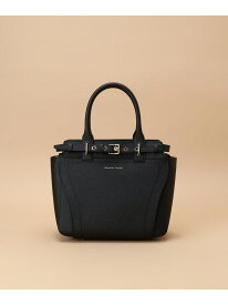 【SALE／50%OFF】ベルトデザイン ハンドバッグ Samantha Thavasa サマンサタバサ バッグ ハンドバッグ ブラック グレー レッド【RBA_E】【送料無料】[Rakuten Fashion]