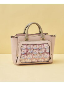 《推し事バッグ》クリアポケット付きハートビジュートートバッグ & chouette アンドシュエット バッグ ハンドバッグ ブラック ピンク パープル ブラウン グリーン ホワイト ブルー【送料無料】[Rakuten Fashion]