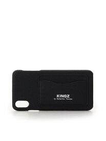 【SALE／70%OFF】マイクロファイバー素材IphoneケースXSMax KINGZ キングズ 財布・ポーチ・ケース ポーチ ブラック ブルー【RBA_E】[Rakuten Fashion]