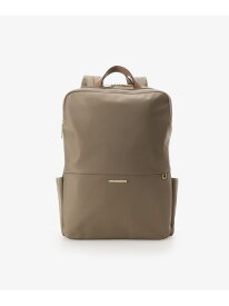 シンプルスクエアリュック(PC対応) & chouette アンドシュエット バッグ リュック・バックパック ベージュ ホワイト ブラック【送料無料】[Rakuten Fashion]