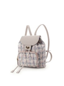 オリジナル金具ツイード リュック Samantha Thavasa サマンサタバサ バッグ リュック・バックパック ピンク ネイビー【送料無料】[Rakuten Fashion]