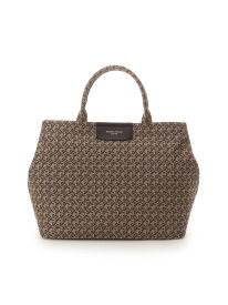 【SALE／50%OFF】ST Jacquard ハンドバッグ Samantha Thavasa サマンサタバサ バッグ ハンドバッグ ネイビー ベージュ ブラウン【RBA_E】【送料無料】[Rakuten Fashion]