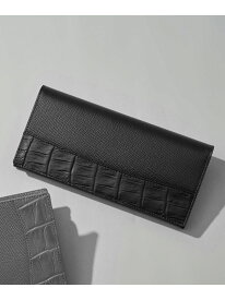 【SALE／50%OFF】クロコ*スムース 束入れ KINGZ キングズ 財布・ポーチ・ケース 財布 グレー ネイビー ブラック【RBA_E】【送料無料】[Rakuten Fashion]