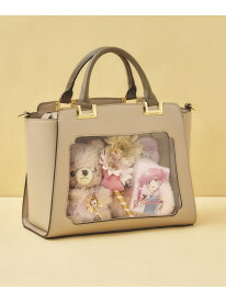 《推し事バッグ》クリアポケット付きスクエアぬいぐるみバッグ & chouette アンドシュエット バッグ ハンドバッグ ブラック ホワイト グレー【送料無料】[Rakuten Fashion]