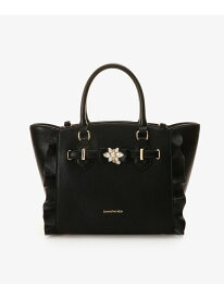 【SALE／30%OFF】ビジューリボンフラッター(小) SAMANTHAVEGA サマンサ ベガ バッグ ハンドバッグ ピンク ブラウン ブラック ホワイト【RBA_E】【送料無料】[Rakuten Fashion]