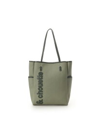 【SALE／20%OFF】キャンバス風バイカラートートバッグ & chouette アンドシュエット バッグ トートバッグ グリーン ホワイト レッド ブラック カーキグリーン ピンク【RBA_E】【送料無料】[Rakuten Fashion]